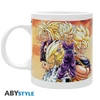 DRAGON BALL - bögre 320ml + Acryl® díszfigura + képeslapok "Goku" ajándék szett