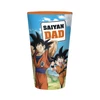 DRAGON BALL SUPER - prémium üvegpohár - 400ml - SAIYAN DAD