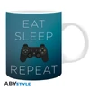 Kép 2/5 - PLAYSTATION - bögre - 320 ml - Eat Sleep Repeat