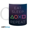 Kép 1/5 - PLAYSTATION - bögre - 320 ml - Eat Sleep Repeat