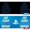 PLAYSTATION Eat sleep repeat hőre változó bögre