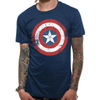 Kép 1/2 - Captain America - Amerika Kapitány distressed shield póló