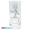 MARVEL Groot ajándékkészlet csomag üveg pohár 290ml + kulcstartó + Mini kerámia bögre 110 ml 