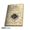 HARRY POTTER ajándékkészlet üvegpohár 400 ml + kitűző + zsebnotesz 