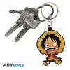 ONE PIECE Monkey D Luffy PVC kulcstartó