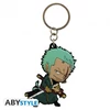 ONE PIECE Chibi Zoro PVC kulcstartó