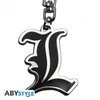 DEATH NOTE L logo fém kulcstartó