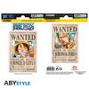 Kép 1/3 - ONE PIECE Wanted Luffy Zoro matrica csomag