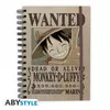 Kép 1/4 - ONE PIECE Luffy Wanted spirálfüzet notesz