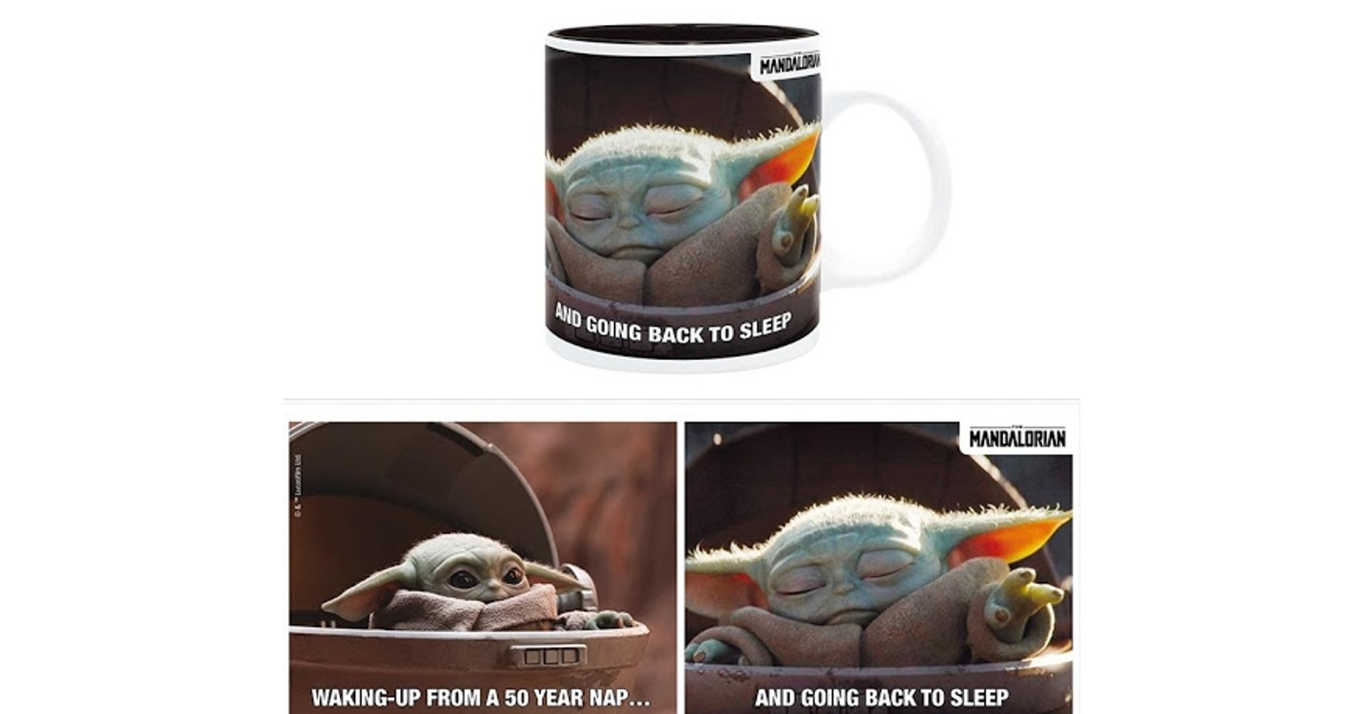 Star Wars The Mandalorian Baby Yoda Grogu sleep meme bögre 320 ml