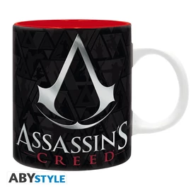 ASSASSIN&#039;S CREED - bögre - 320 ml - Crest fekete piros