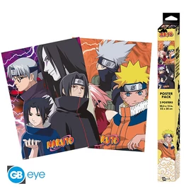 Chibi poszter szett 52x38 - Konoha Ninjas &amp;amp; Deserters