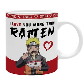 NARUTO SHIPPUDEN - Bögre - 320ml - &quot;I LOVE YOU MORE THAN RAMEN&quot;