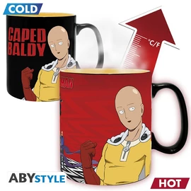 ONE PUNCH MAN - hőre változó bögre- Saitama &amp;amp; Garou 460 ml