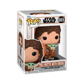Star Wars: The Mandalorian POP! Vinyl Figure Peli Motto W/Grogu