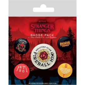 Stranger Things - Badge set - 5pcs