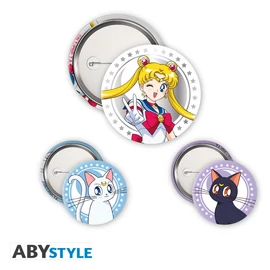 SAILOR MOON - Kitűző Csomag - Sailor Moon, Luna & Artemis