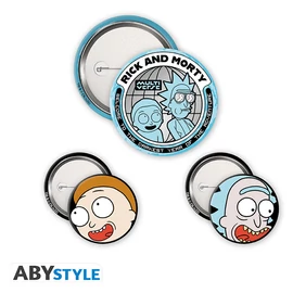 RICK AND MORTY - Kitűző Csomag - Rick & Morty