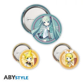 HATSUNE MIKU - Kitűző Csomag - Miku &amp; friends