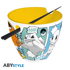 POKEMON - Ramen Tál with chopsticks - "Starters Manga"