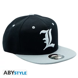 DEATH NOTE - Snapback sapka - Black &amp; Grey - "L"