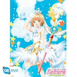 CARDCAPTOR SAKURA - Poszter Chibi 52x38 - Sakura &amp; Wand