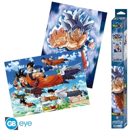 DRAGON BALL SUPER - Szett 2 Poszterek Chibi 52x38 - Goku & friends