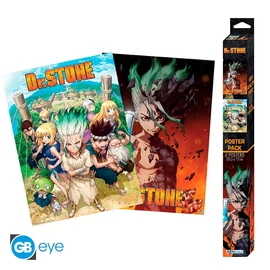 DR STONE - Szett 2 Poszterek Chibi 52x38 - Group & Artwork