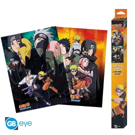 NARUTO SHIPPUDEN - Szett 2 Poszterek Chibi 52x38 - Ninjas