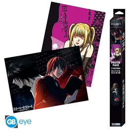 DEATH NOTE - Szett 2 Poszterek Chibi 52x38 - L vs Light & Misa