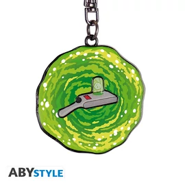 RICK AND MORTY - Mozgó kulcstartó - Portal Gun