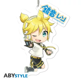 HATSUNE MIKU - Akril figura Kulcstartó - Len with charm