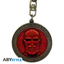 ATTACK ON TITAN - Kulcstartó - Colossal Titan Medallion