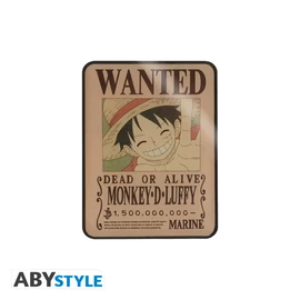 ONE PIECE - Prémium Mágnes - "Wanted Luffy"