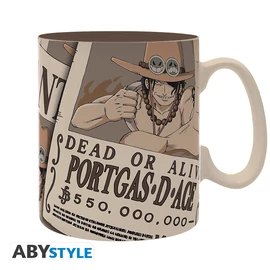 ONE PIECE - Bögre - 460ml - Wanted Ace - cardboard bo