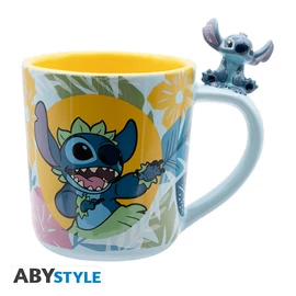 DISNEY - Bögre 3D handle - Hawaiian Stitch