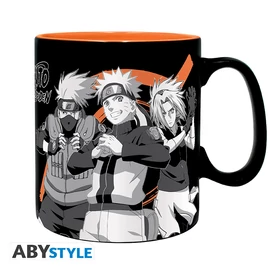 NARUTO SHIPPUDEN - Bögre - 460 ml - Group black & white - cardboard