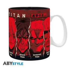 ATTACK ON TITAN - Bögre - 460 ml - All Titans