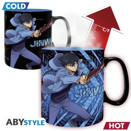 SOLO LEVELING - Hőre változó bögre - 460 ml - Jinwoo & Igris card