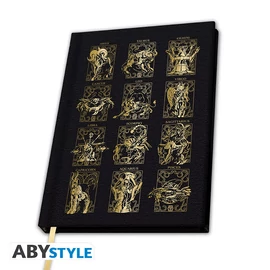 SAINT SEIYA - Prémium A5 Jegyzetfüzet "Gold Armors"