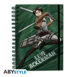 ATTACK ON TITAN - Jegyzetfüzet A5 Spiral "Levi"