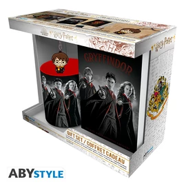 HARRY POTTER - Pck Mug320ml + Kulcstartó + Jegyzetfüzet Harry Ron Hermione