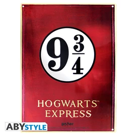 HARRY POTTER - Fém tábla "Platform 9 3/4" (28x38) With hook