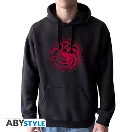 GAME OF THRONES - Kapucnis pulóver - "Targaryen" man without zip black