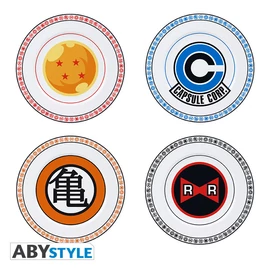 DRAGON BALL - Szett of 4 Plates - Emblems