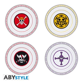ONE PIECE - Szett of 4 Plates - Emblems