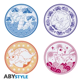 POKEMON - Szett of 4 Plates - Japanese Style