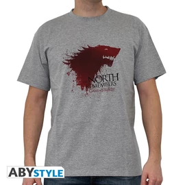 GAME OF THRONES - Póló "The North..." man SS sport grey - basic