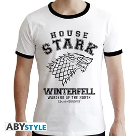 GAME OF THRONES - Póló "House Stark" man SS white - Prémium