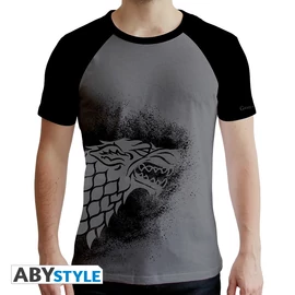 GAME OF THRONES - Póló "Stark" man SS grey & black - Prémium